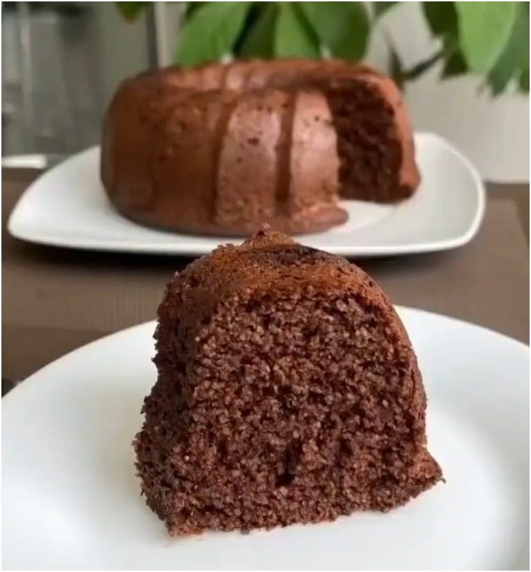 Bolo de Banana com Chocolate