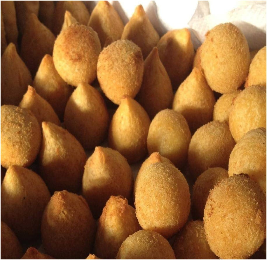 Coxinha de batata com frango e Catupiry