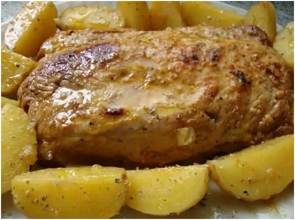 Lombo de Porco com Batatas Suculentas