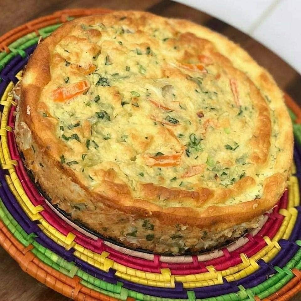 Torta Salgada de Couve-flor Sabor e Saúde