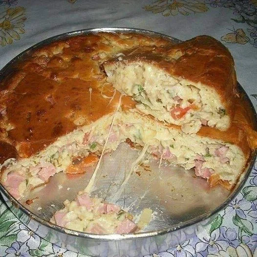 Torta de Presunto e Mussarela