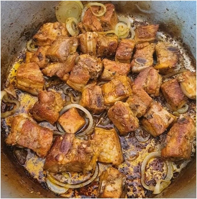 Carne de Porco Frita Saborosa
