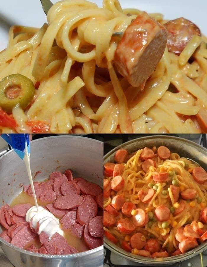Macarrão com Salsicha